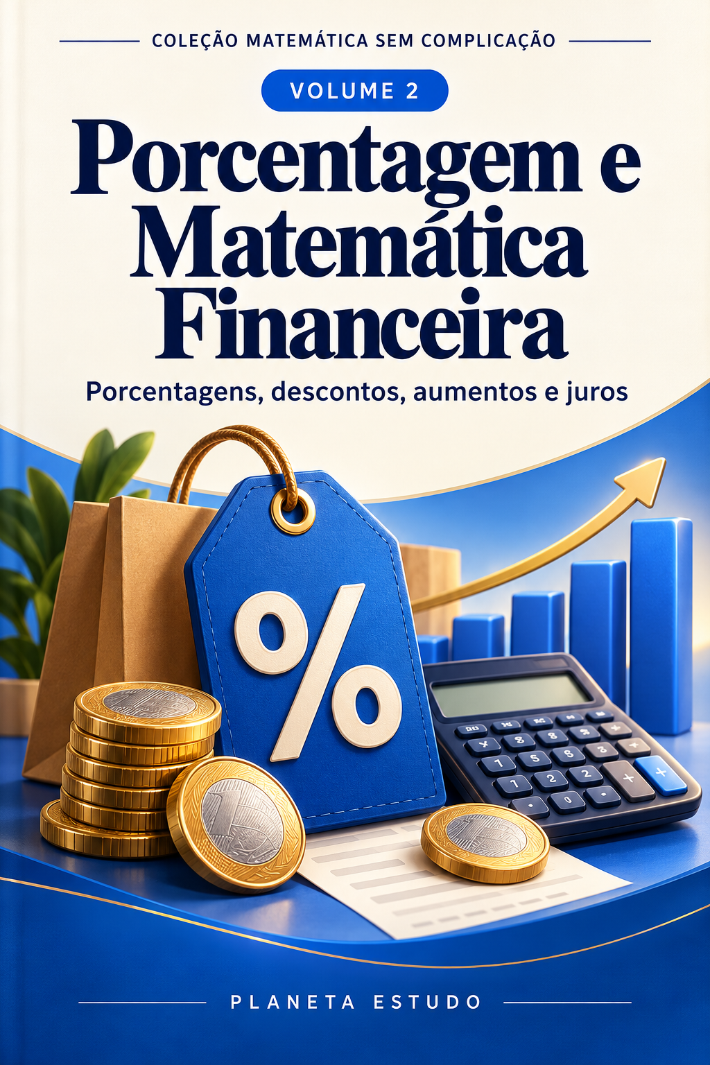 Capa do Volume 2 — Porcentagem e Matemática Financeira